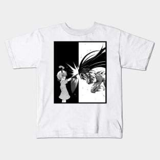 Medaka Box - "Black and White" Shiranui vs Medaka Kids T-Shirt